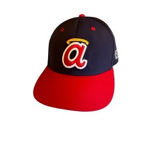 The Game Pro Baseball Hat Navy & Red Angels M
